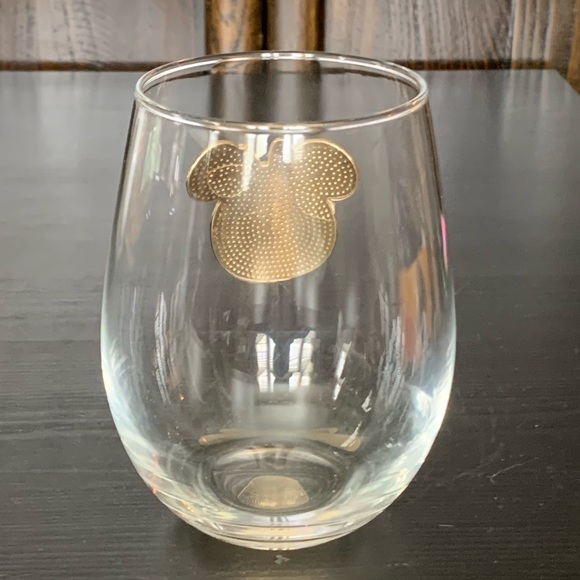 Rhinestone Minnie Mouse Jack O’Lantern Stemless Wine Glass - Disney Halloween - Picture 5 of 7